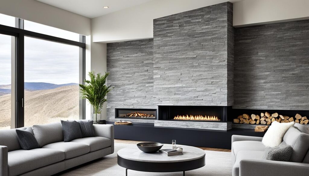 modern stone hearth ideas