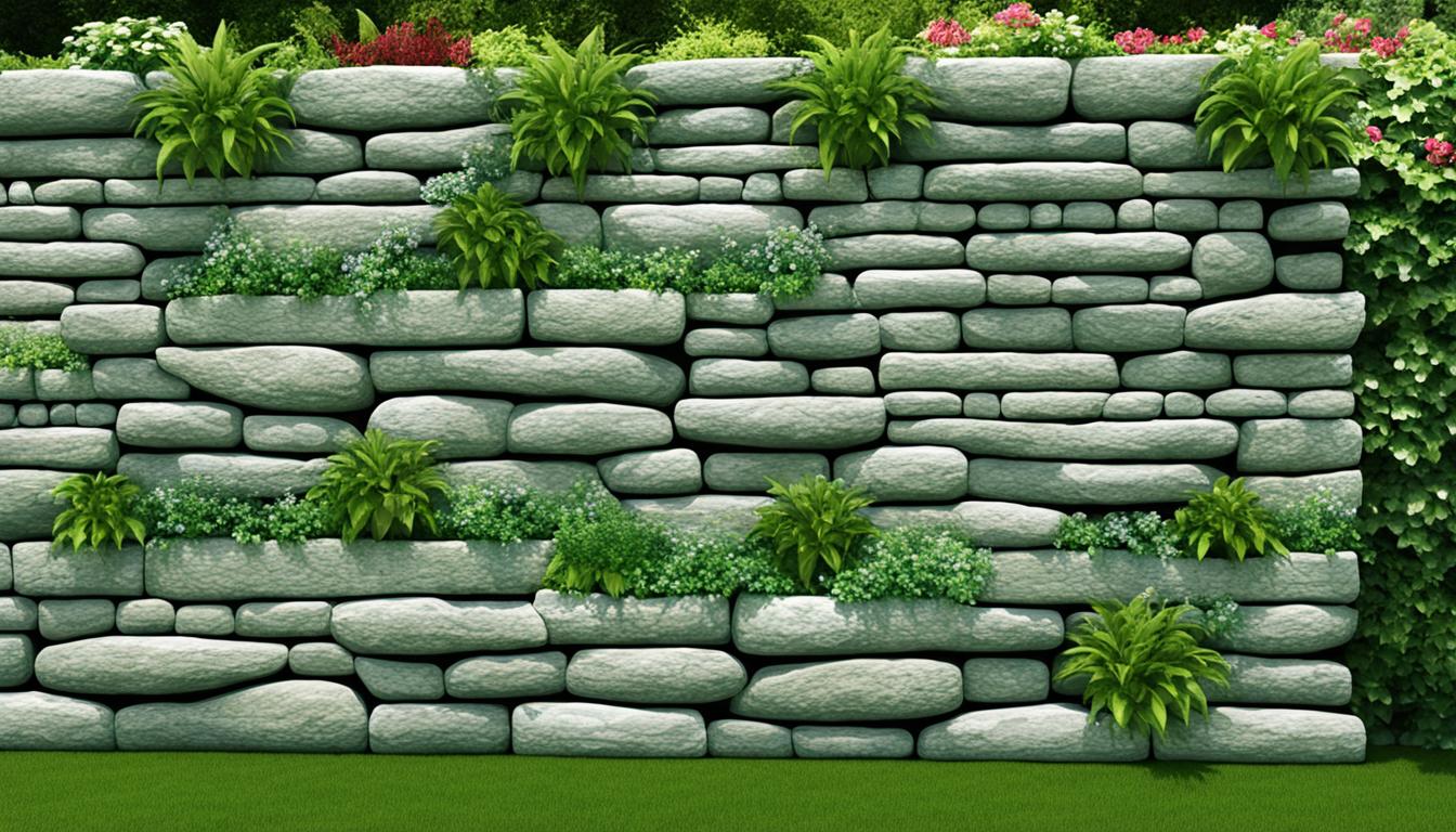 natural stone garden wall ideas