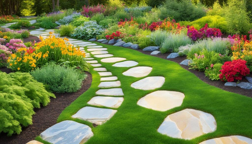 Stone garden pathways