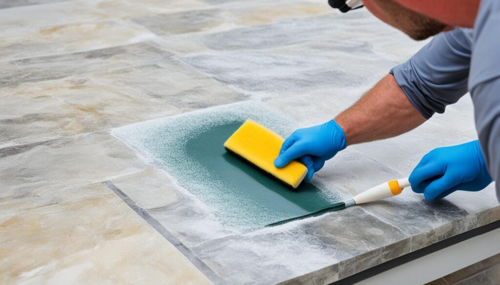 DIY stone sealing DIY stone sealing